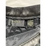 Dana Buchman  Women's Black 100% Leather Pants Size‎ 4 Soft Lined W Flaw Photo 1