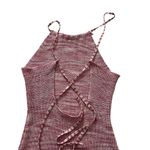 Et Clet Pink Knit Halter Mini Dress Women Size Medium | 61-33 Photo 4