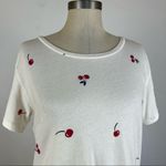 LNA  Cherry Scoop Neck Graphic Tee Photo 2