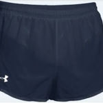 Under Armour Women’s Sz L Navy Kick Split Athletic Shorts Photo 0