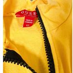 Guess Yellow Logo Zip-Up Mock-Neck Racerback Tank Top Tee T-Shirt Blouse Size XS π€β¨ Photo 3