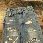 SheIn Women’s  distressed mom jean size 2 Photo 1