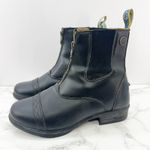 Moretta Clio Leather Zip Paddock‎ Equestrian Horse Riding Boots Womens 7 Black Photo 8