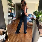 ZARA Women's Dark Blue Denim Overalls Photo 1