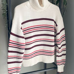 Madewell Cotton Striped Turtleneck Sweater Photo 0