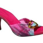 Donald Pliner Mesh Elastic Leather Shoe New Pink Multi Tie Dye NWT $225 Sandal Size 7.5 Photo 0