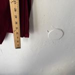 Chocolate Dress Womens Medium Red Velvet Long Sleeve Ruched Wrap Vampire Witchy Red Photo 5