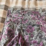 Hue  Gray And Purple Floral Jeggings Size‎ Small Photo 5