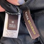 Dana Buchman  Swimsuit Black One Piece Hawaiian Floral Animal Print 10 Photo 2