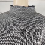 Tahari  Mock Neck Gray Long Sleeve Sweater Size Large Photo 1