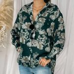 Elan  Floral Button Down Blouse - Size Small Photo 9