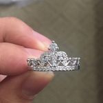 Silver Princess Crown Ring Photo 2