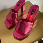 Nine West Pink Heels with Chunky Block Heel Photo 2