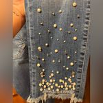 Pilcro and the Letterpress Anthropologie Pilcro Hyphen Pearl Embellished Jeans size 27 Photo 13