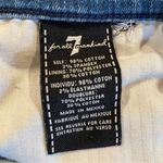 7 For All Mankind High Rise Distressed Denim Stretchy Jean Shorts Photo 3