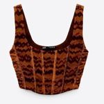 ZARA brown corset top never worn Photo 0