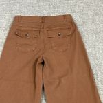 Spanx Pants Womens Large Petite Rust Brown Stretch Wide Leg Crop Casual 20312Q Photo 5