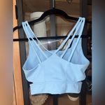 Buffbunny Collection BuffBunny Sports bra Blizzard zip up sipper sky high impact support criss cross Photo 4