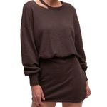 n:philanthropy NWT Alexandria Long Sleeve Cut Out Brown Mini Dress LARGE Photo 0