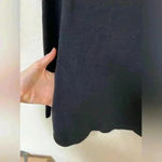 Burgess Lauren tunic mockneck sweater cotton + cashmere size small Black Photo 6