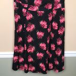 Torrid  Women’s Roses Floral Print Micro Dot Defined Waist Pleated Tank Dress Photo 2