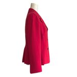 Evan Picone  Blazer Red Pink Button Front Career Business Jacket Size 10 Photo 3