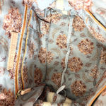 Hobo Flourish Leather Shoulder Bag in Cream Top Zip Tan Photo 6