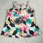 Island Escape Swim Island Escape Hawaiian Bloom Underwire Tankini Top size 6 NEW Pink Photo 3