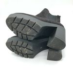 ASOS Womens Ankle Chelsea Boots Block Heel Platform Faux Suede Black UK 5W US 7W Photo 3