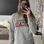 University Of Chicago Crewneck Gray Size M Photo 1