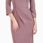 Kay Unger Anya Midi Dress Pink Mauve 6 Photo 0