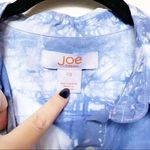 Joe Fresh  Blue White Tie Dye Popover Blouse Size Large Photo 3
