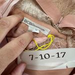 BCBGMAXAZRIA  Dress Womens 12 Pink Misty Pleated Lace Back Maxi‎ Photo 2