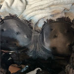 Floral Butterfly Applique Crop Tank Top Dark Romantic Whimsigoth Witchy Fairy Black Photo 9