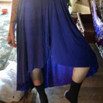 Cute High Low Skirt High Waisted Cute Blue Size XS Photo 1