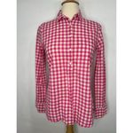 J.Crew Womens Preppy Gimgham Pullover Tunic Lightweight Pink XXS Spring Summer Photo 1
