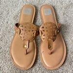 Dolce Vita Gionna Everyday Flat Sandals Flip Flop Tan Strappy Beachy Travel Size 9 Photo 1