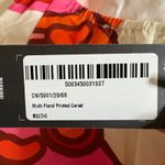 Pretty Little Thing Multi Floral Printed Corset Top Halter Neck Zip Back US 6 Photo 2