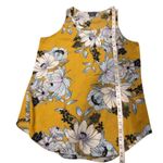 Van Heusen  yellow floral light weight tank blouse size Small Photo 8