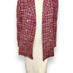 Aura | Red Dress Boutique Tweed Pink Orange Blazer Pearl Buttons Gold Accents Photo 18