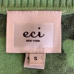 ECI  Black & Green Floral Cardigan Size Small Photo 2