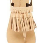 Rebecca Minkoff  Erin Nude Leather Tassel Sandal in Nude - Size 6 1/2 Photo 0