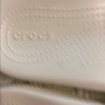 Crocs  Women's Bandana Print Slide Sandals - Cream and Brown size M5 and W7 Photo 3