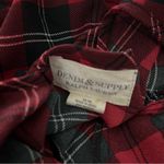 Denim & Supply Ralph Lauren  Red Tartan Plaid Ruffle Top Blouse Sleeveless, Sz M Photo 11