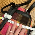 Pink Sherpa Plaid Crossbody Purse Multi section Backpack Womens Girls Travel Bag Photo 12