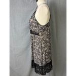 Vintage Delta Burke 2X Lace Trim Slip Dress Chemise Zebra Print Lingerie Plus Black Size XXL Photo 6