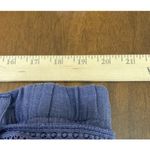 Soft Surroundings  Womens 1X Linen Blend Tie Belt Blue Shorts Beach Nautical Boho Photo 2