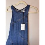 RE/DONE  Blue Mere denim Racer Tank Midi Dress Women's Sz M NWT $495 Photo 6