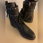 Sam Edelman women Black leather Studded Combat Jennifer Boots size. 8.5 Photo 7