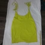 SheIn Neon Yellow-Green Bodycon Dress M Dopamine Coconut Girl Rainbowcore Rave Photo 3